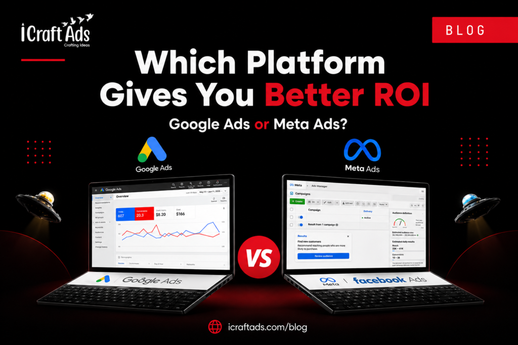 google ads vs meta ads site - ICraftAds - Website & Digital Marketing Agency